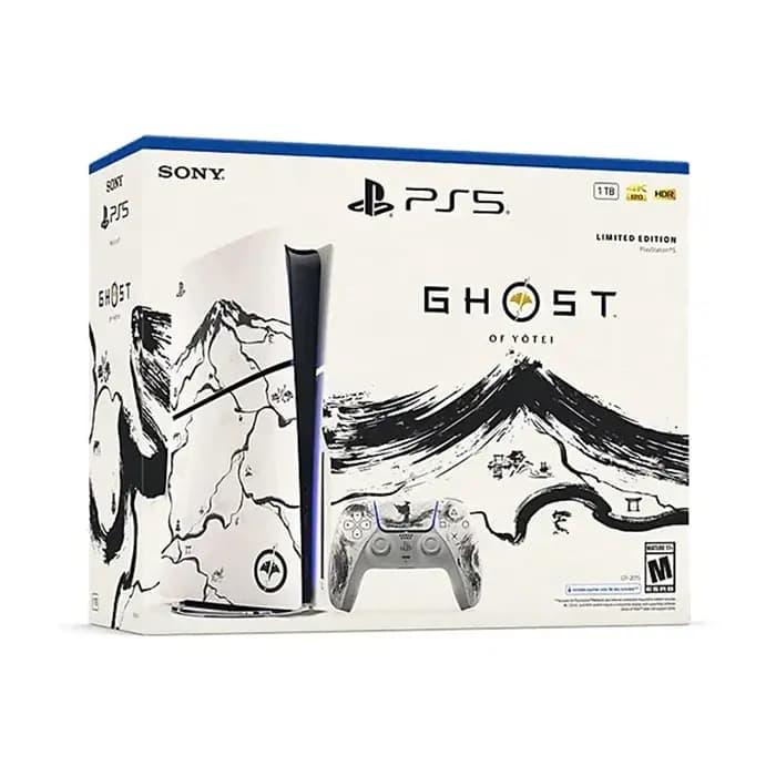 پلی استیشن 5 اسلیم استاندارد باندل Ghost of yotei – مشکی (2015 آمریکا) — تصویر ۷
