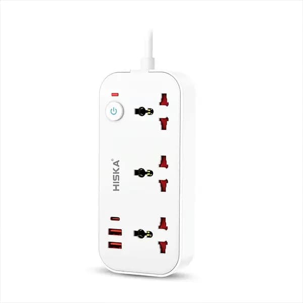 چند راهی برق مدل CH 5511 برند هیسکا(Hiska) 3 خانه