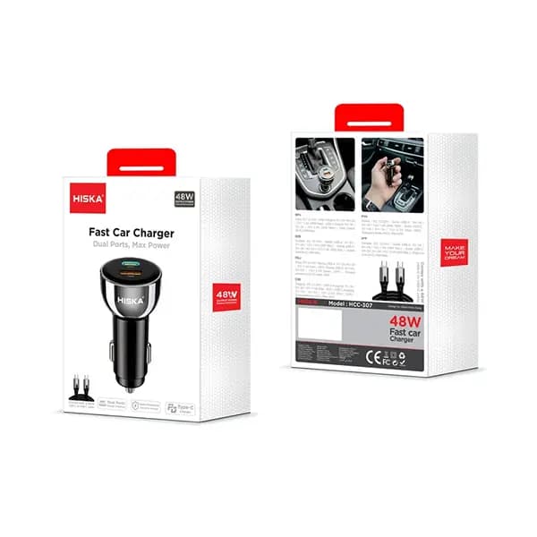 شارژر فندکی مدل HCC-307 برند هیسکا(Hiska) — تصویر ۱۲