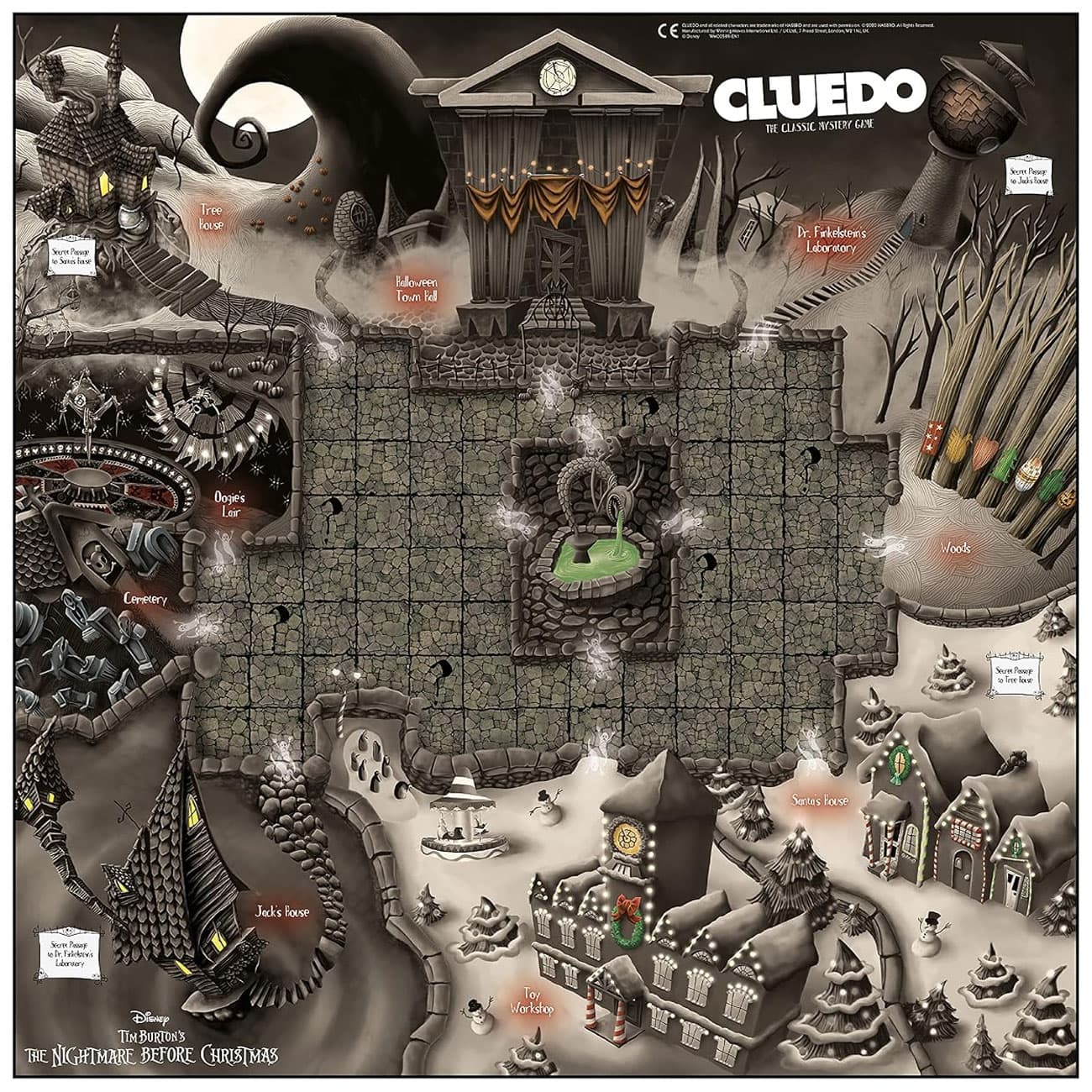 بازی معمای کلاسیک هزبرو Hasbro مدل cluedo مناسب 2 تا 4 بازیکن 8 سال به بالا — تصویر ۱۲
