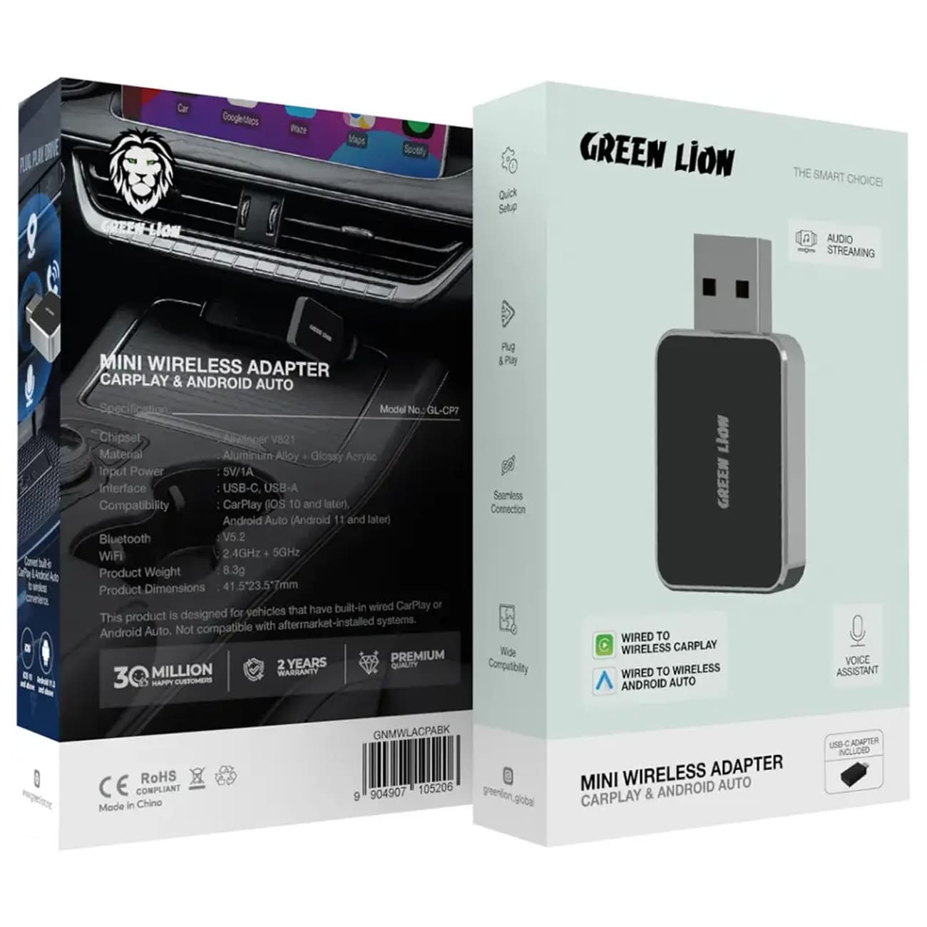 اندروید باکس و apple carplay گرین لاین Green Lion مدل GL-CP7 — تصویر ۱۲