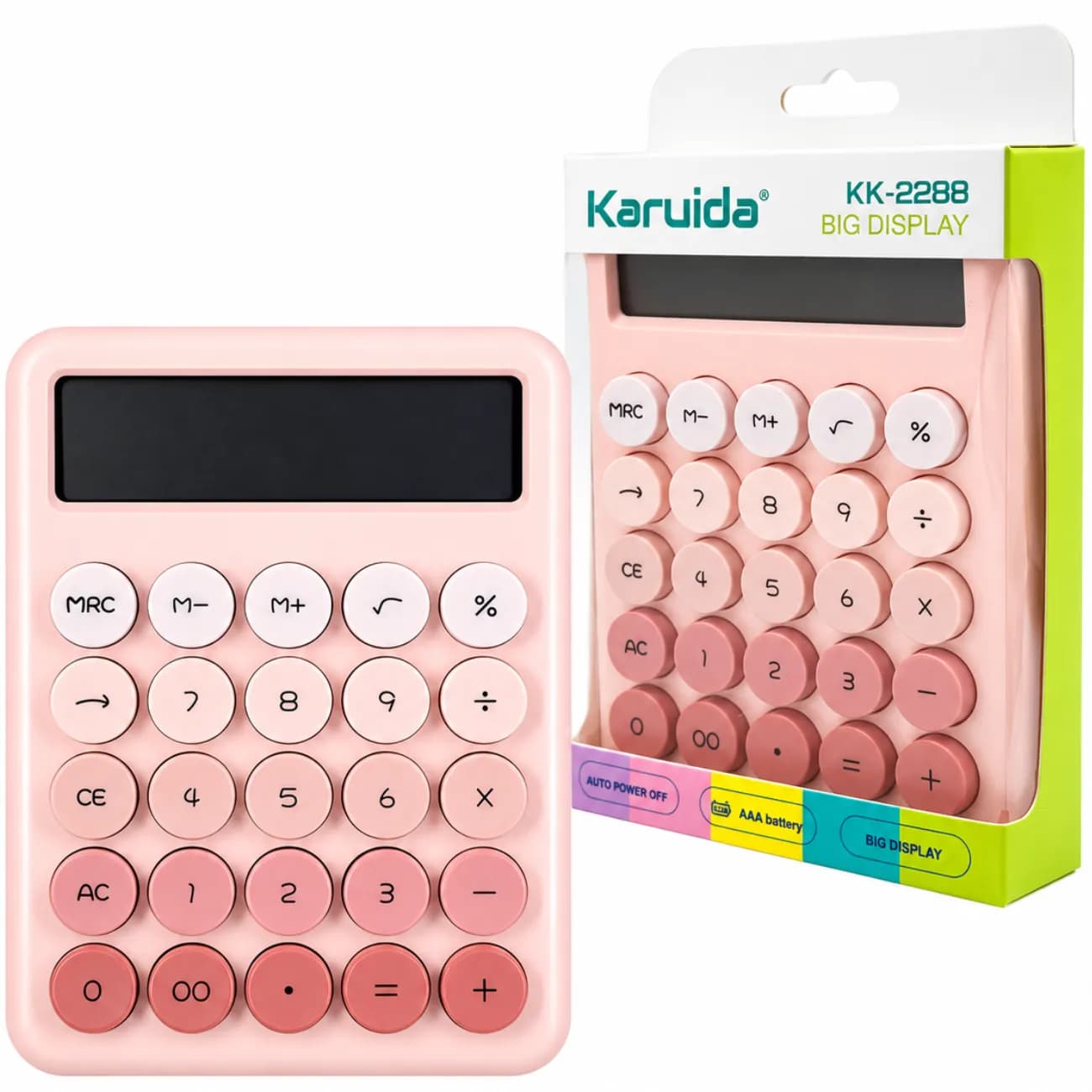 ماشین حساب کاریودا Karuida مدل KK-2288 خورشیدی — تصویر ۱۲