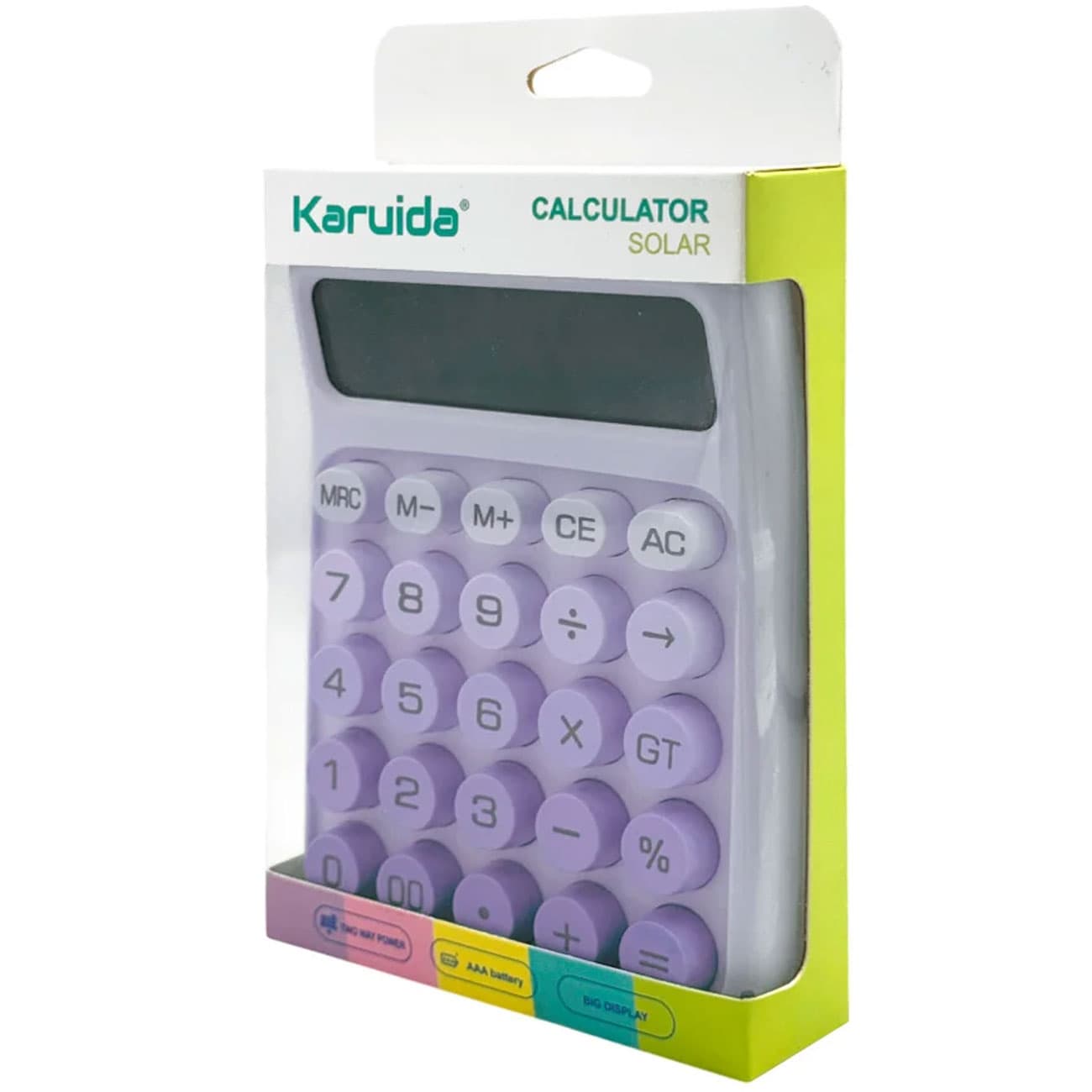 ماشین حساب کارویدا Karuida مدل KK-2220 خورشیدی — تصویر ۴
