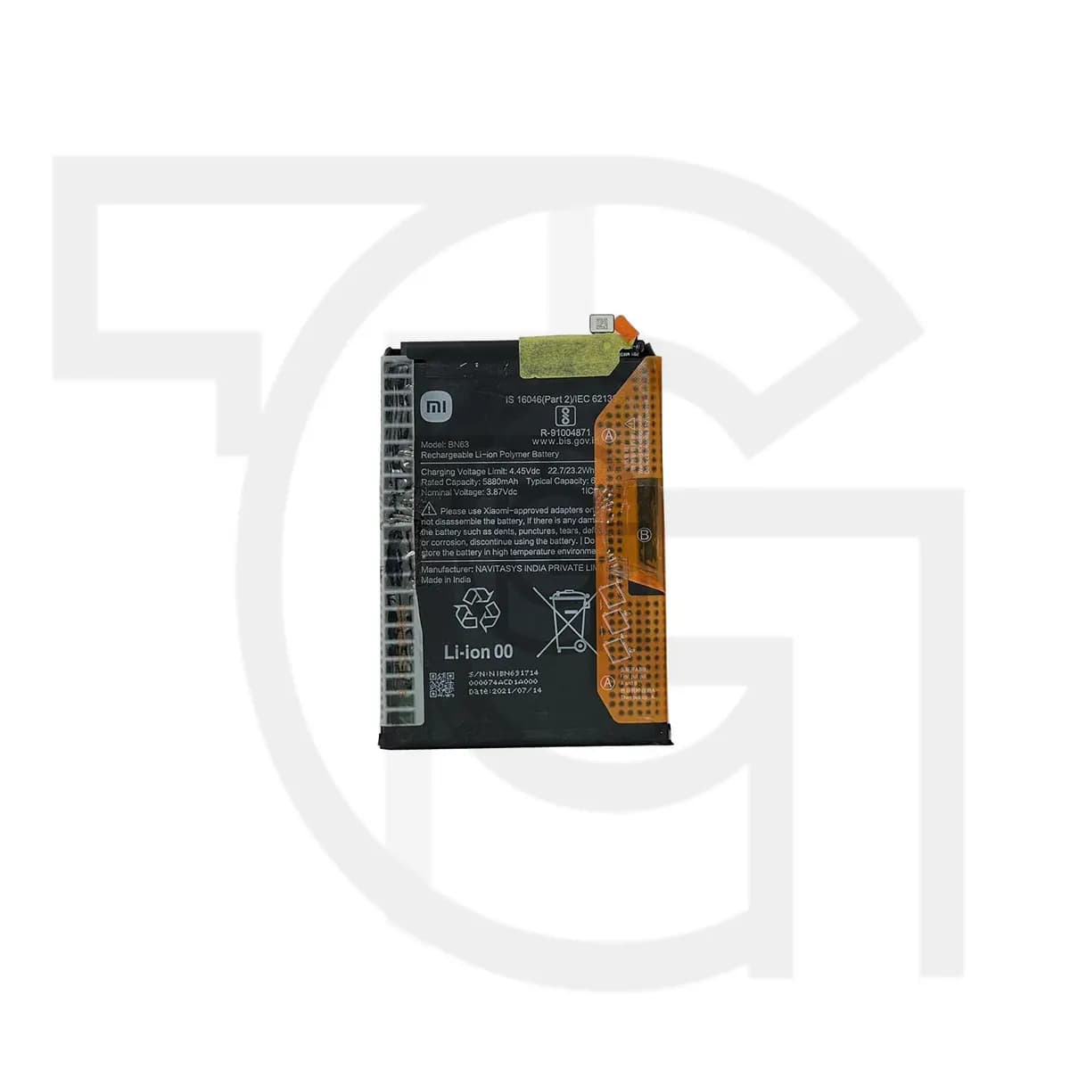 باتری شیائومی‌ردمی (اورجینال) Battery Xiaomi Redmi 10 Prime — تصویر ۲