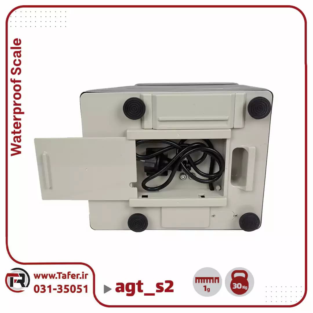 ترازوی صنعتی استیل ضد آب 30 کیلوگرم AGT-S2 — تصویر ۴