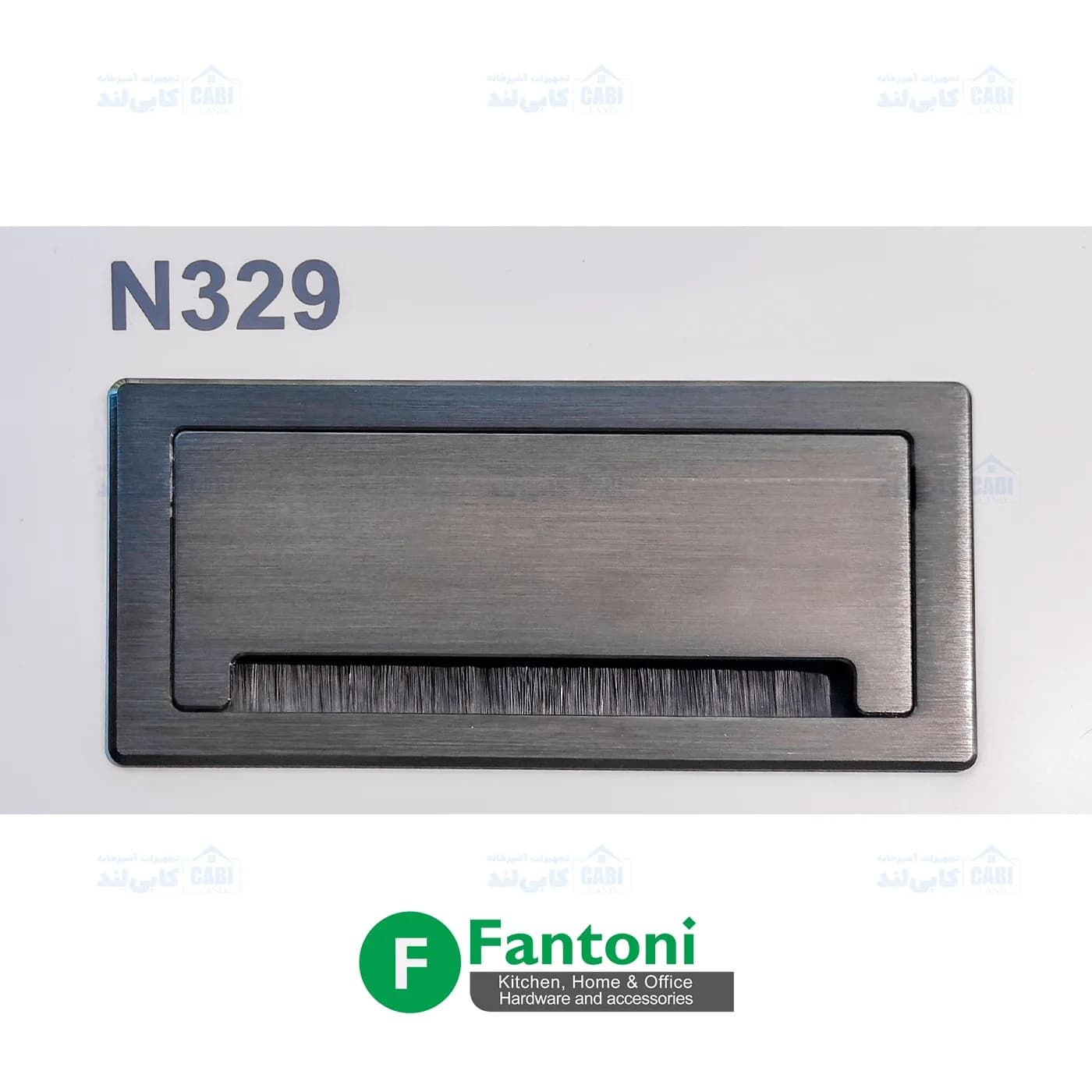 پریز برق توکار با درب فلپ آرامبند فانتونی N329 و N328 — تصویر ۴