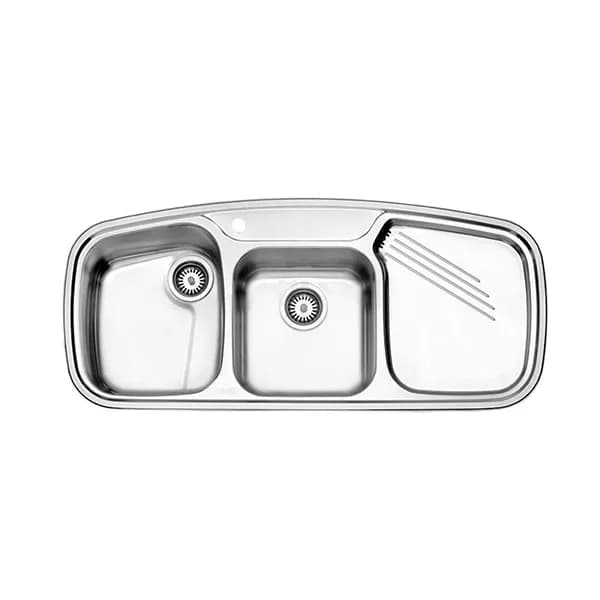 سینک پروانه توکار استیل البرز کد 614 NEW