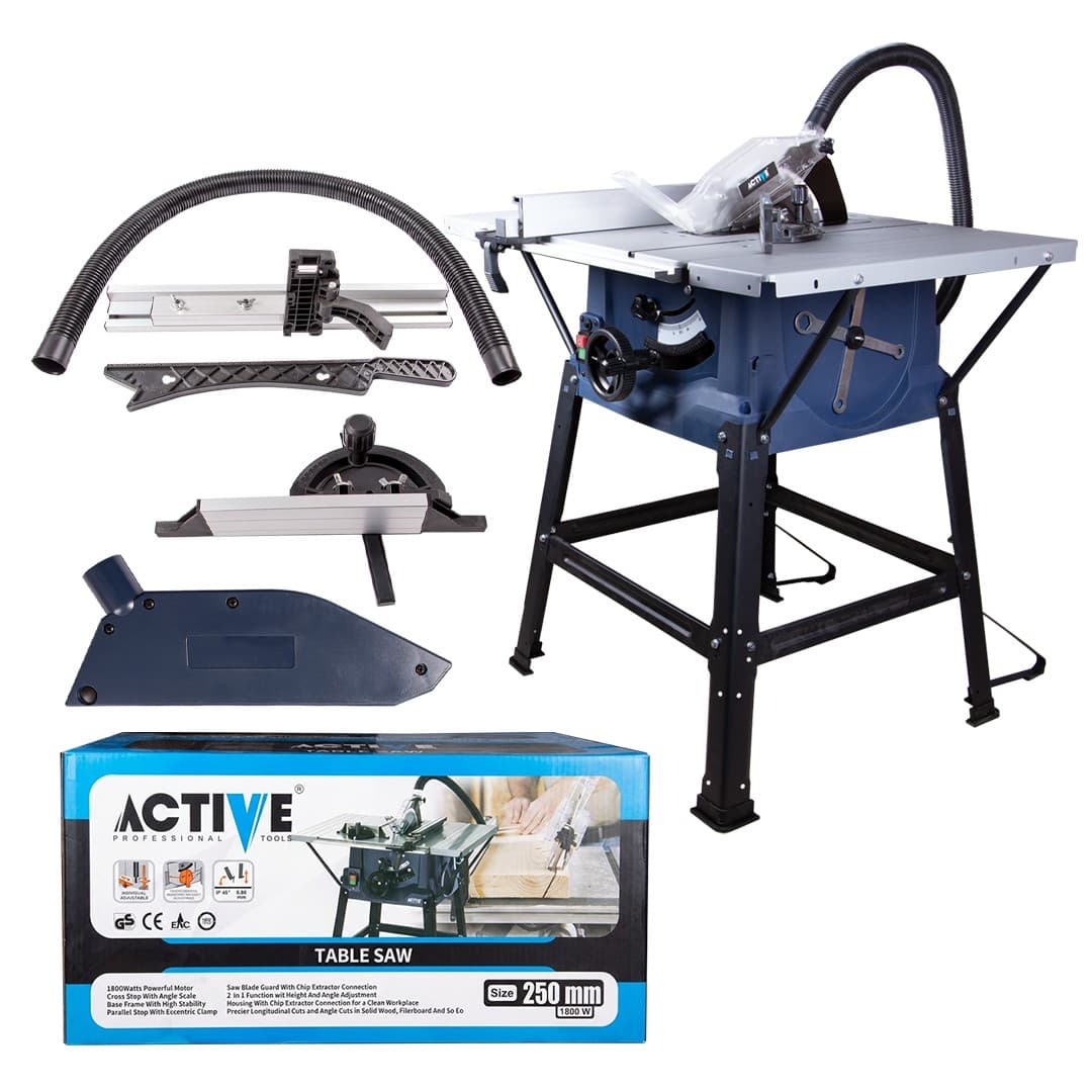 اره میزی اکتیو AC-2326T ۱۸۰۰ وات تیغه ۲۵۵ میلی‌متر — تصویر ۲