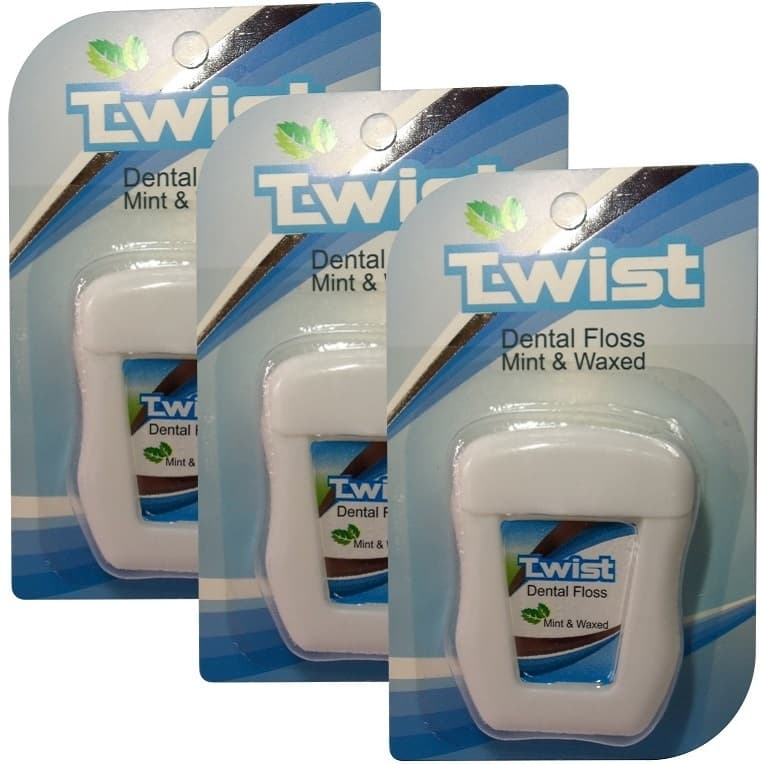 نخ دندان تویست مدل03 Mint & Waxed طول 50 متر بسته 3 عددی — تصویر ۴
