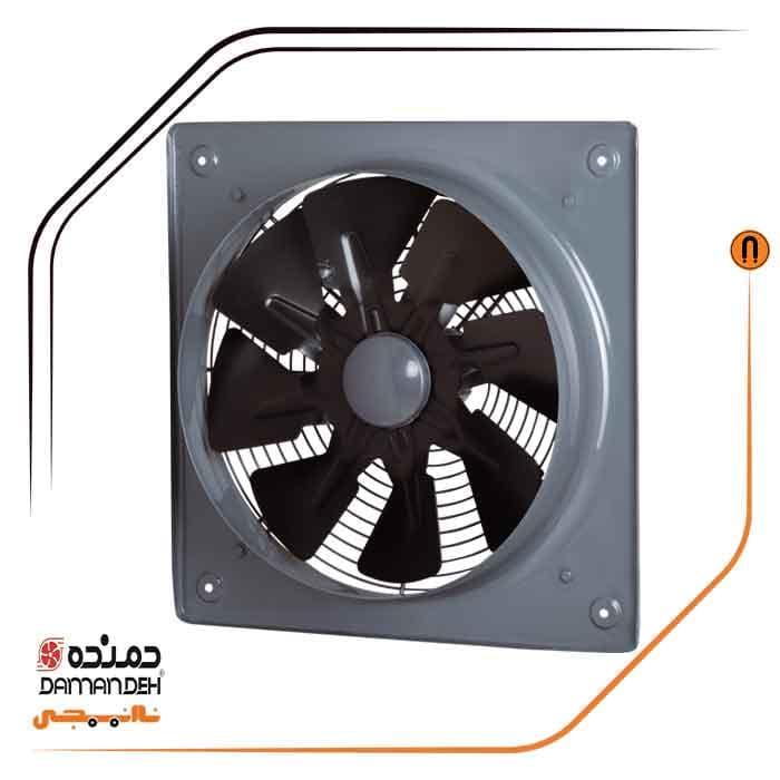 هواکش صنعتی فلزی دمنده مدل VIA-40C4S با پروانه فلزی