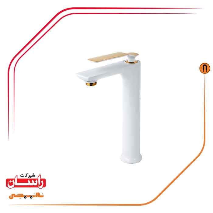 شیر روشویی پایه بلند راسان مدل آوات