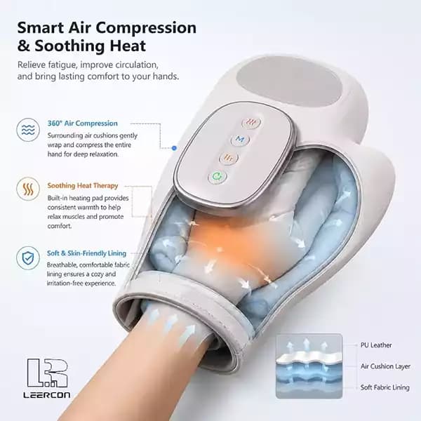ماساژور دست هوشمند برند لیرکن SMART HAND MASSAGER — تصویر ۱۲