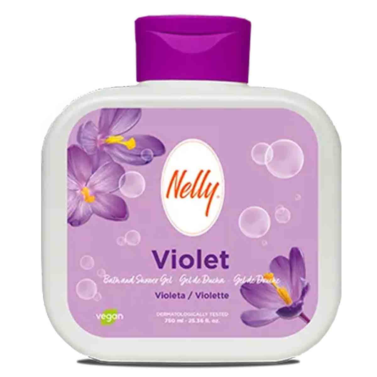 شامپو بدن با رایحه گل بنفش نلی مدل Violet 750میل