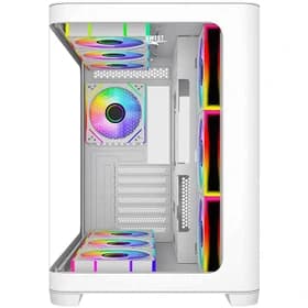 کیس کامپیوتر اوست GT AQ18 MW RGB Mid Tower سفید — تصویر ۱۱