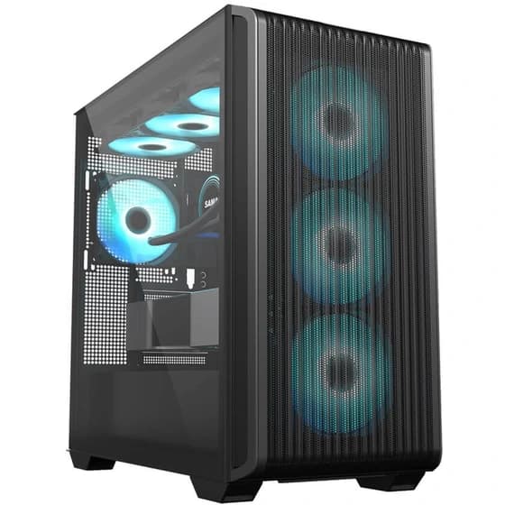 کیس کامپیوتر اوست GT AV302 MB ARGB Mid Tower مشکی — تصویر ۶