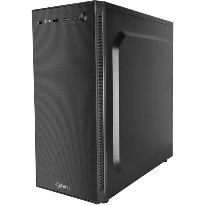 کیس کامپیوتر فاطر F-3301 Mid Tower مشکی — تصویر ۴