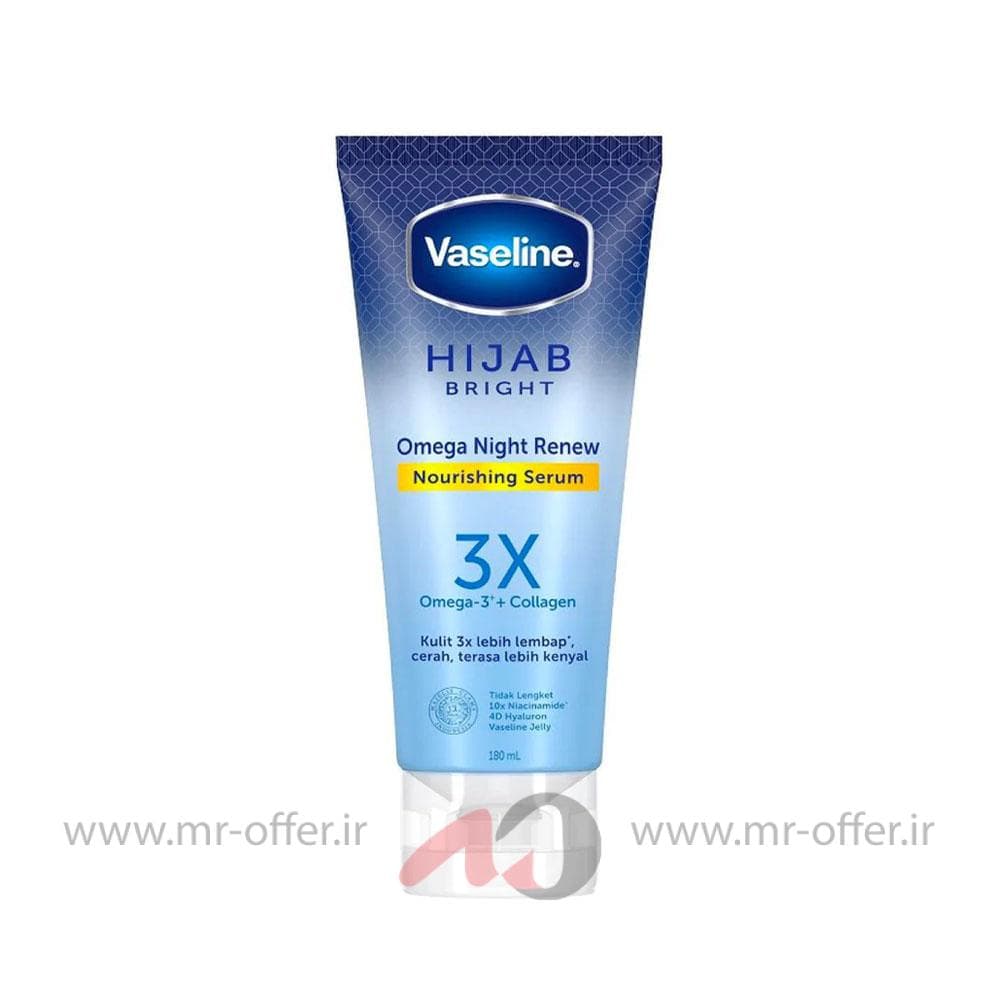سرم لوسیون وازلین Vaseline مدل Omega Night Renew — تصویر ۳