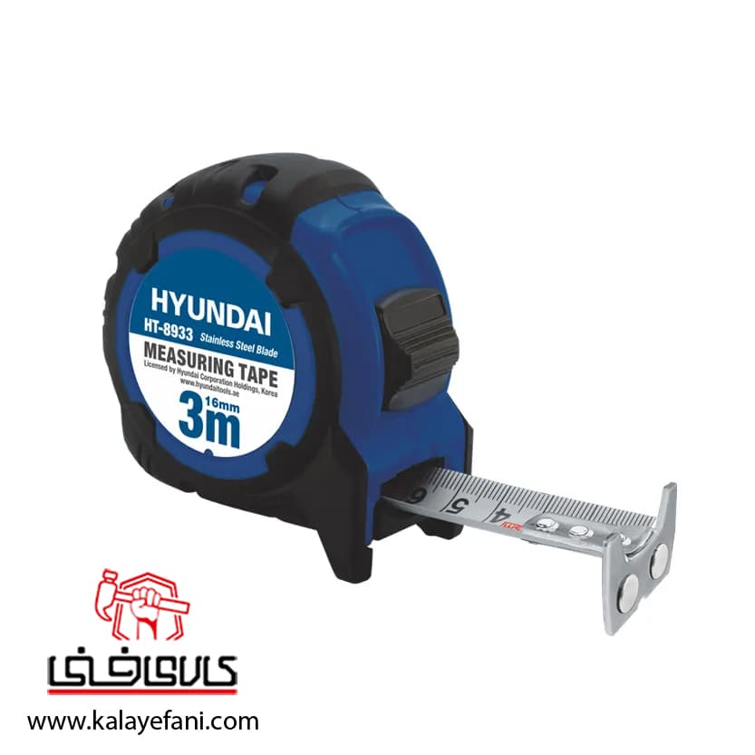 متر روکش‌دار هیوندای 3 متری مدل HT-8933 — تصویر ۲