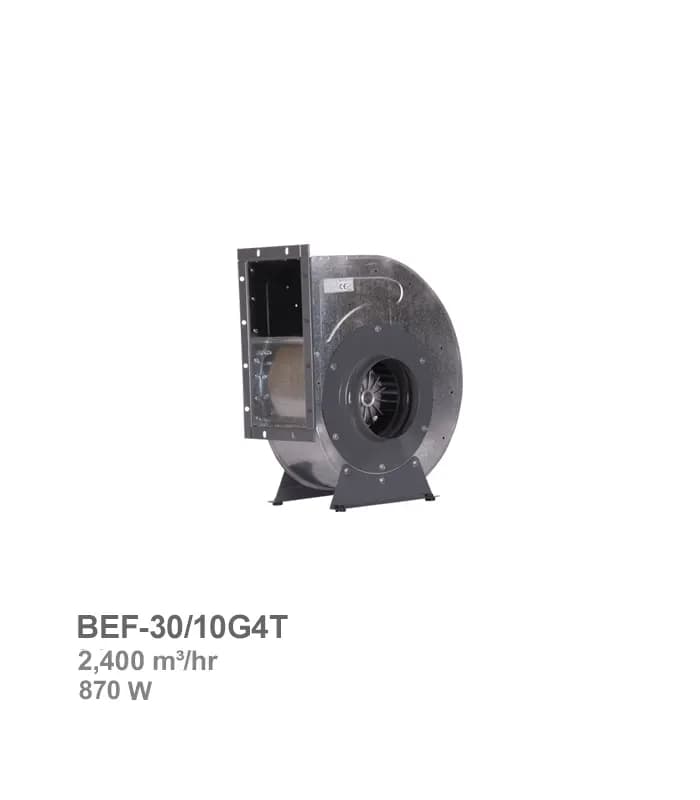فن سانتریفیوژ یکطرفه فوروارد دمنده مدل BEF-30/10G4T — تصویر ۲