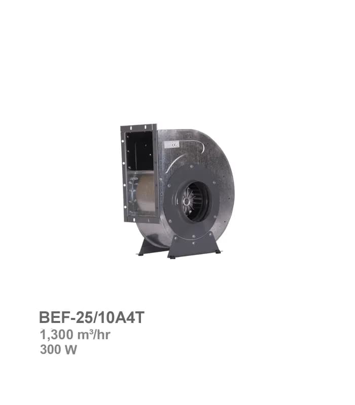 فن سانتریفیوژ یکطرفه فوروارد دمنده مدل BEF-25/10A4T