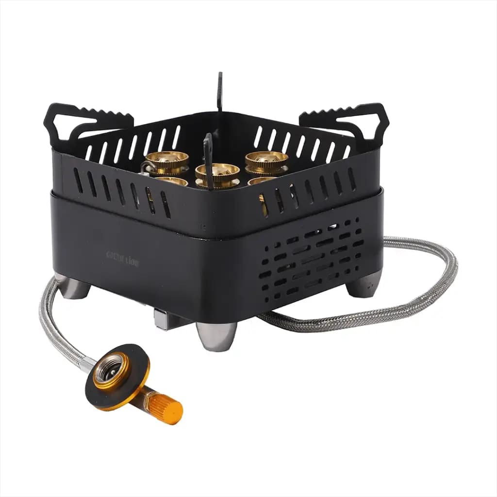 سرشعله و اجاق مسافرتی گرین لاین مدل Green Lion Campfire 3500W Heat Output Camping Stove – Black