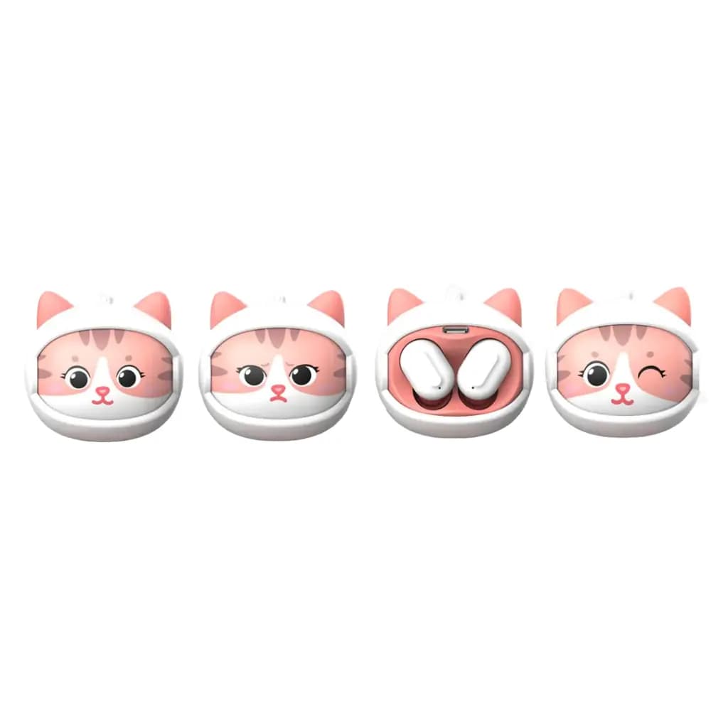 هندزفری بی‌سیم گرین لاین مدل Green Lion Kitty Beats True Wireless Earbuds – White — تصویر ۹