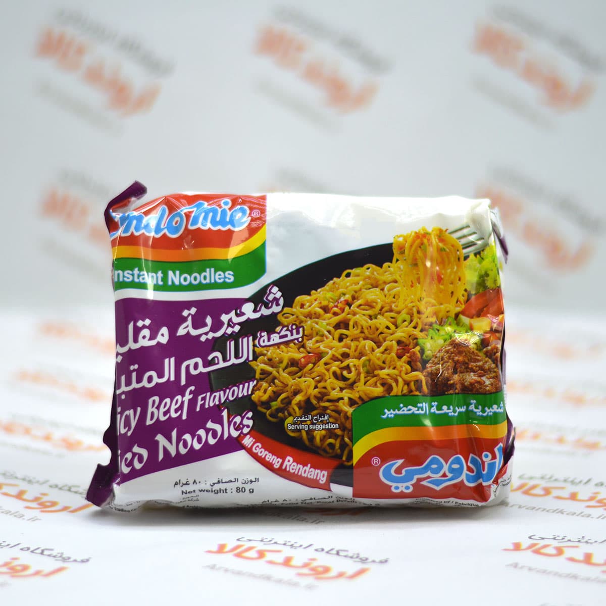 نودل اندومی Indomie مدل Spicy Beef — تصویر ۳