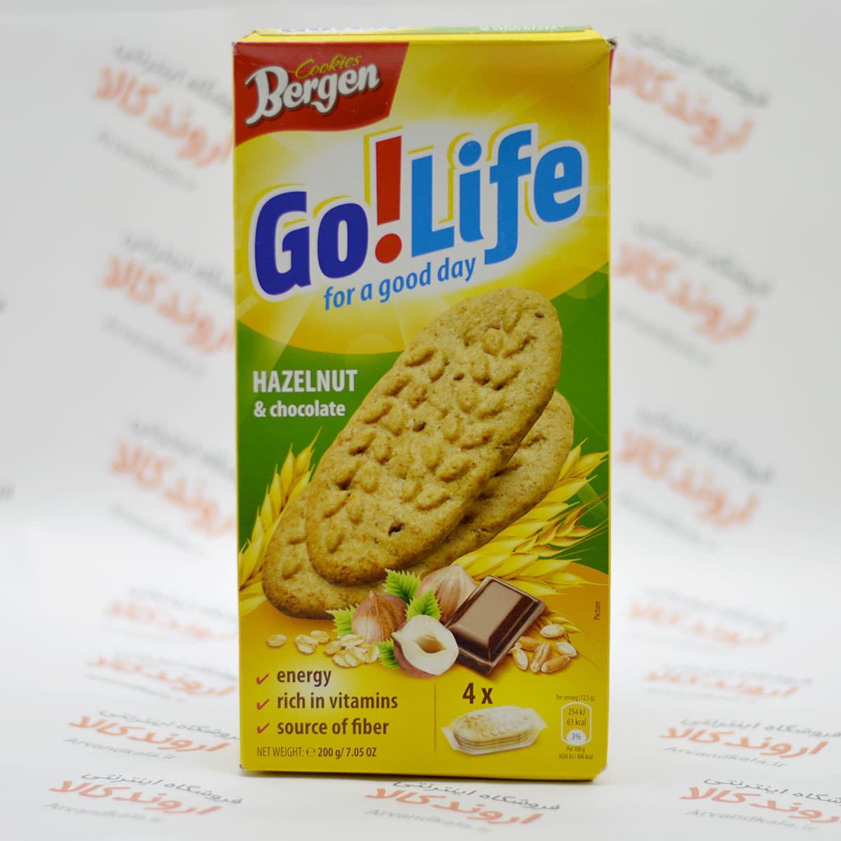 بیسکوییت برگن Brgen مدل Hazelnut & Chocolate