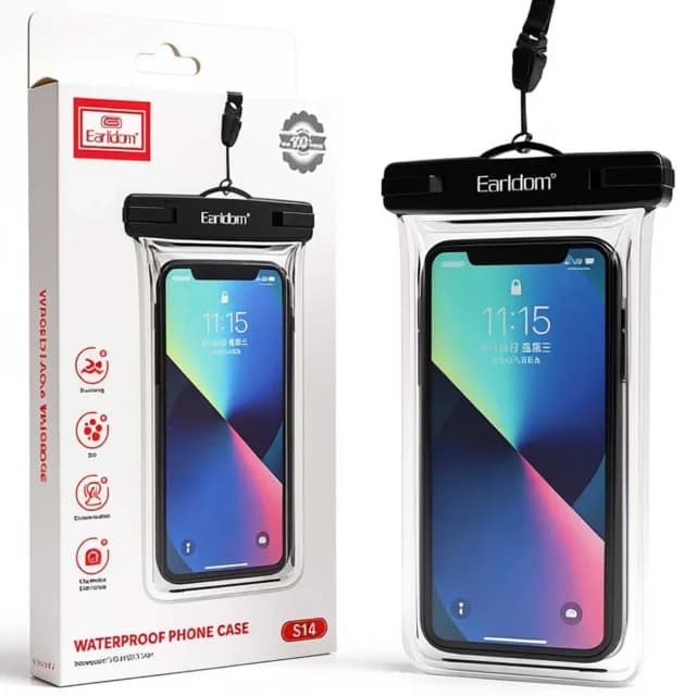 کاور ضدآب گوشی Earldom مدل ET-S14 تا عمق ۳۰ متر IPX8 — تصویر ۶