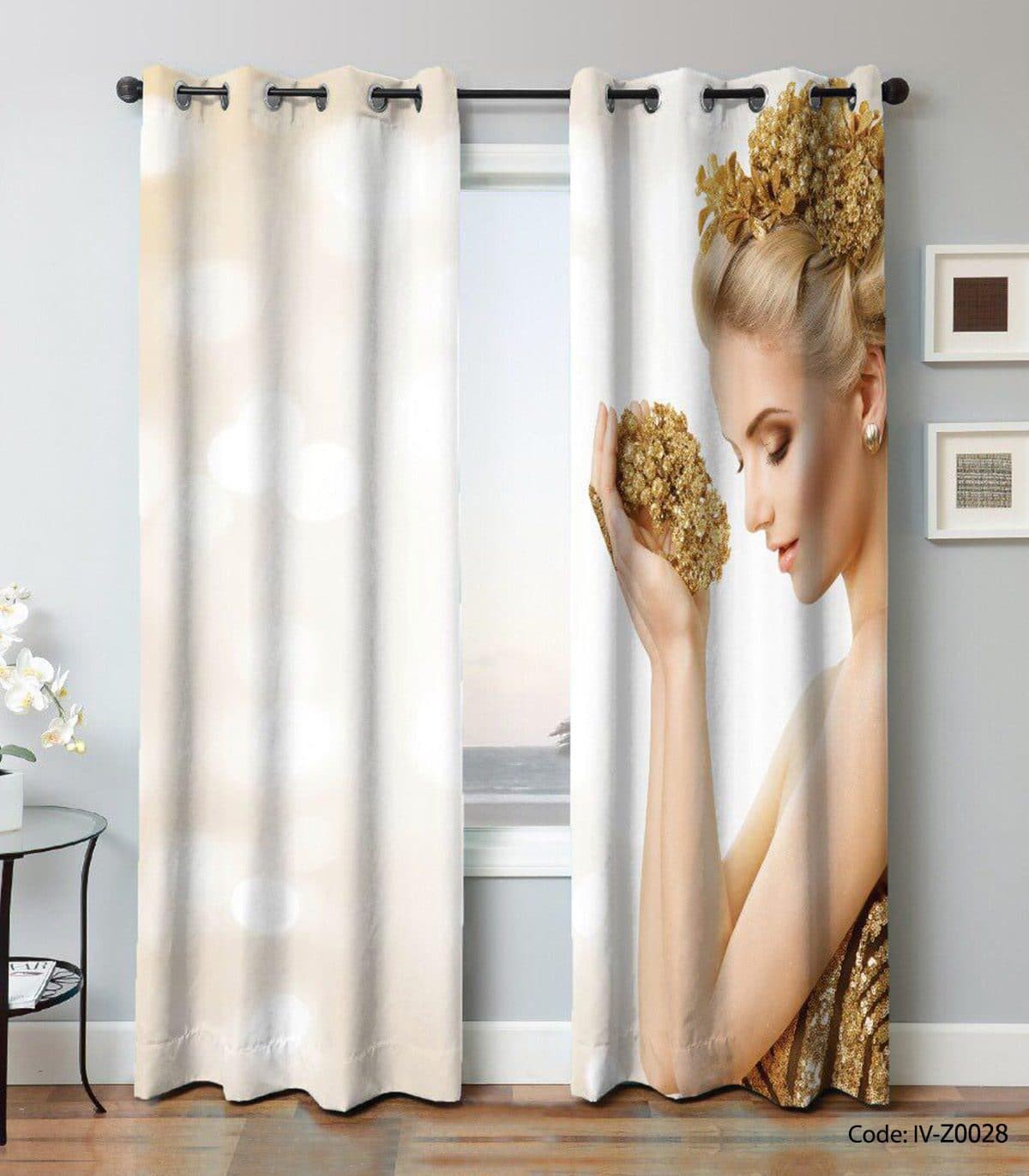 پرده پانچ آرایشگاه مدل BLONDE — تصویر ۲
