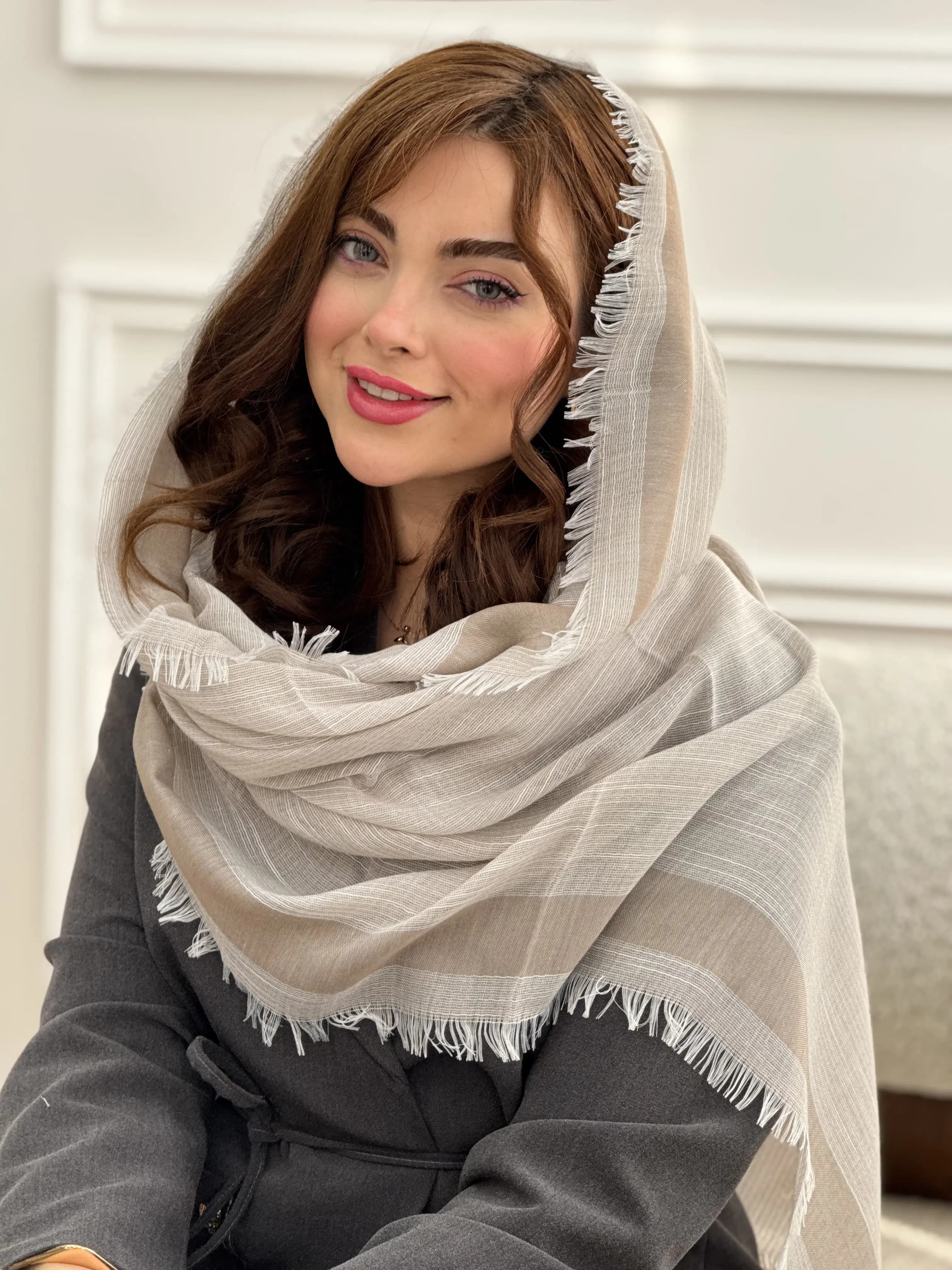 شال نخی ملانژ دورریش — تصویر ۲