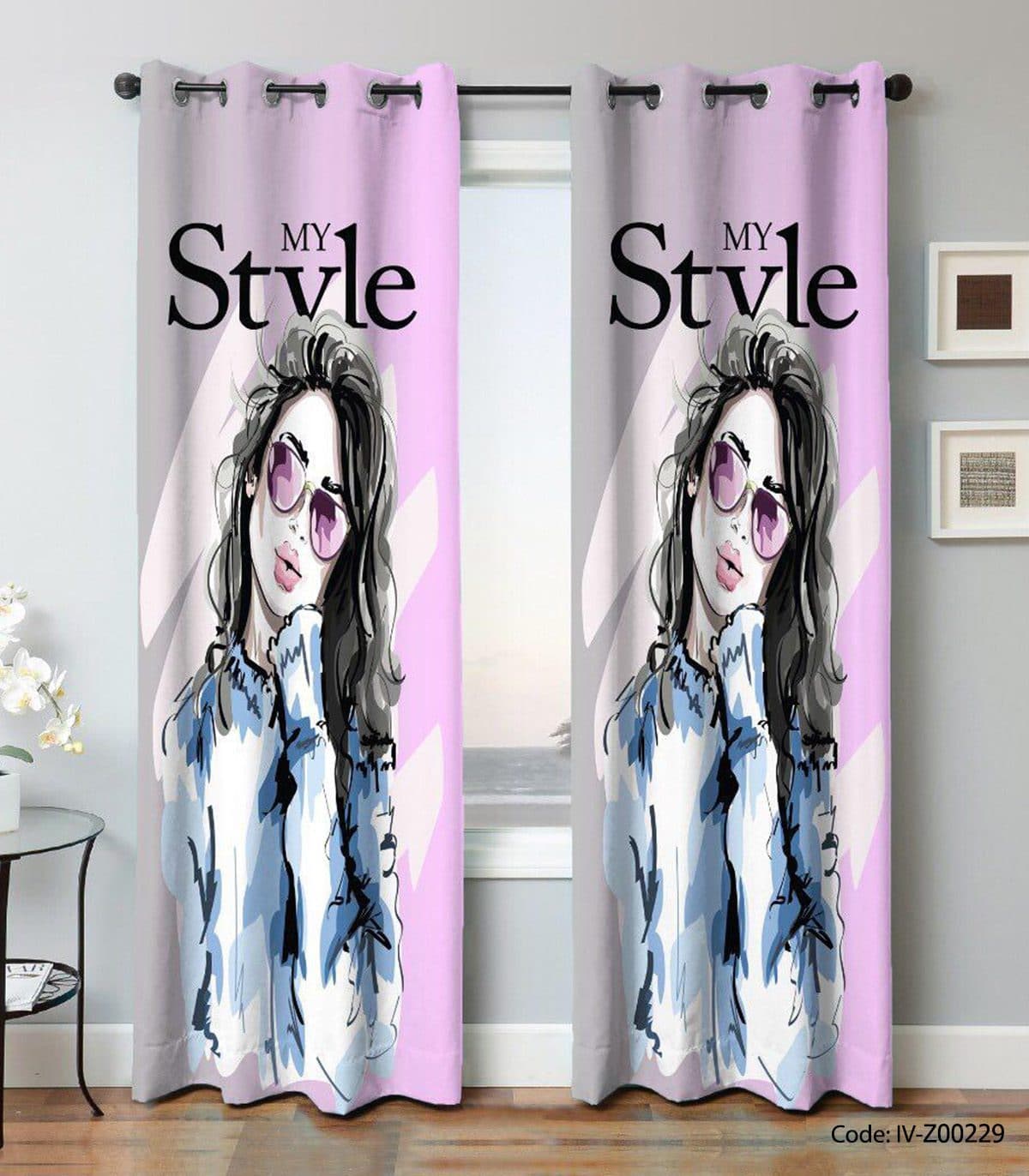 پرده پانچی اتاق نوجوان دخترانه مدل MY STYLE 3 — تصویر ۲