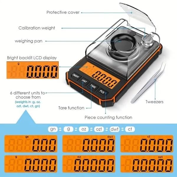 ترازوی دیجیتال دقیق برند FUZION مدل PRO-50 — تصویر ۶