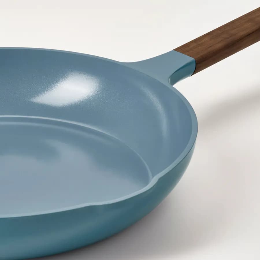 ماهیتابه، روکش نچسب/چوبی، خاکستری تیره-آبی، ۲۸ سانتی‌متر ایکیا مدل KLIPPFISK — تصویر ۵
