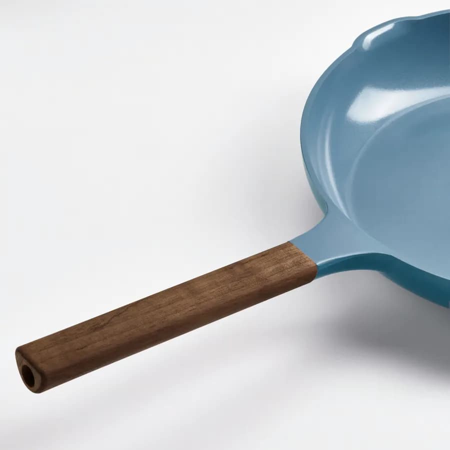 ماهیتابه، روکش نچسب/چوبی، خاکستری تیره-آبی، ۲۸ سانتی‌متر ایکیا مدل KLIPPFISK — تصویر ۴