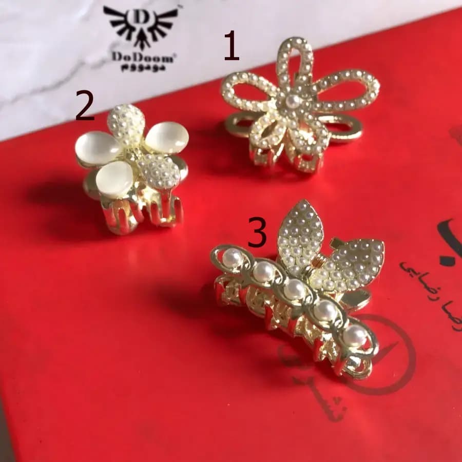 گیره مو کوچک نگینی G214 — تصویر ۵