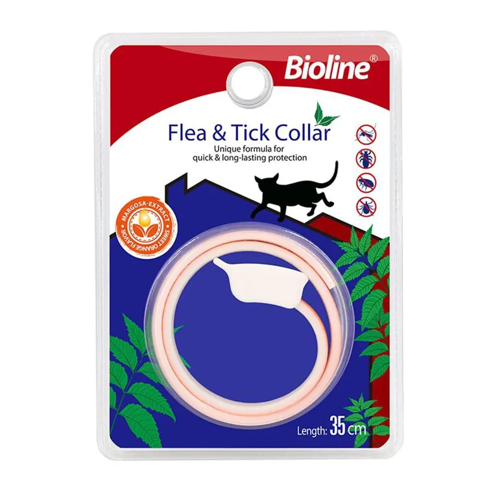 قلاده ضد کک و کنه گربه با رایحه پرتقال بایولاین – Bioline Flea & Tick