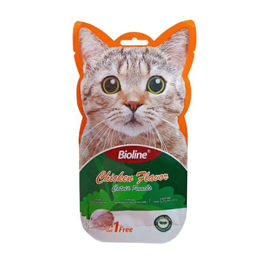 بستنی کت نیپ گربه با طعم مرغ بایولاین – Bioline Catnip Chicken