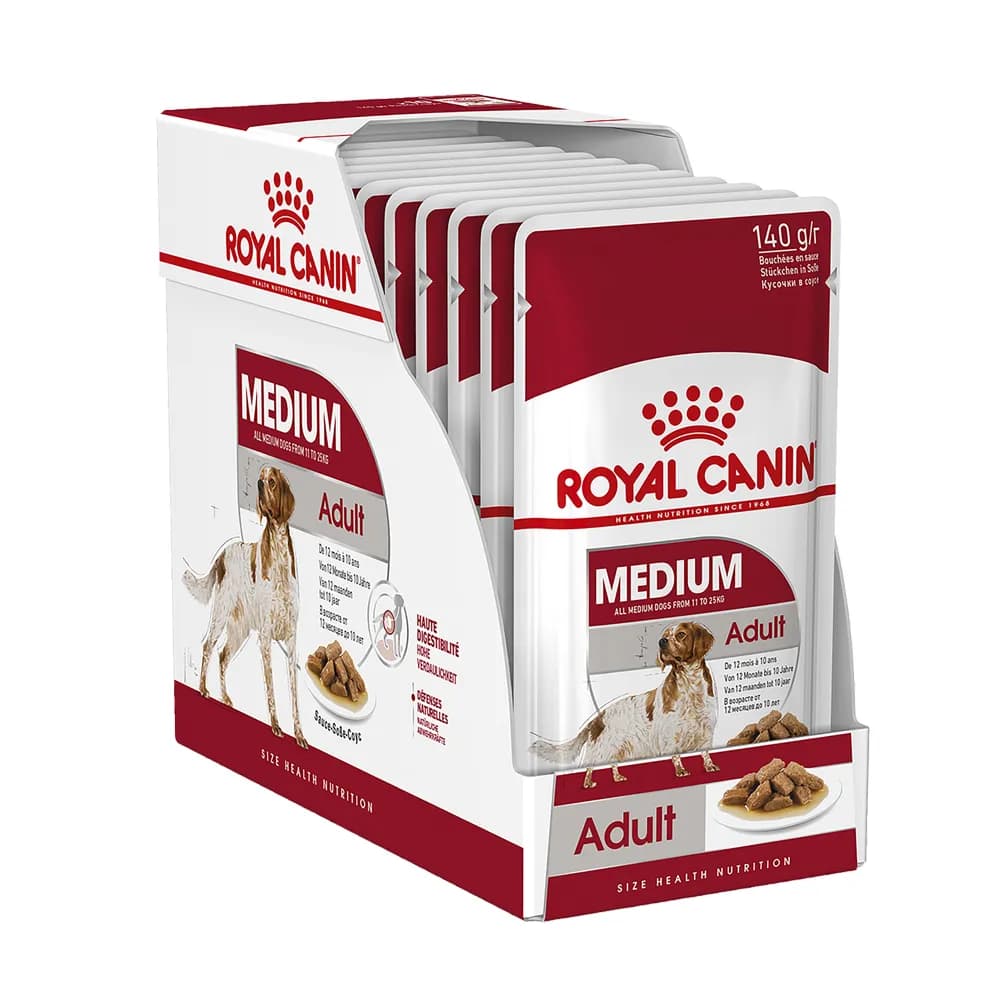 پوچ سگ مدیوم ادالت رویال کنین Medium Adult Wet
