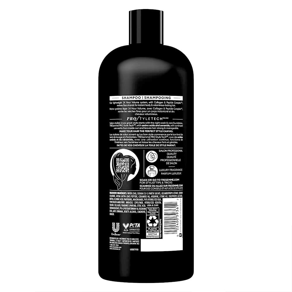 شامپو حجم دهنده ۲۴ ساعته ترزمی ترزمه Tresemme 24 Hour Body Healthy Volume Shampoo 828ml — تصویر ۸
