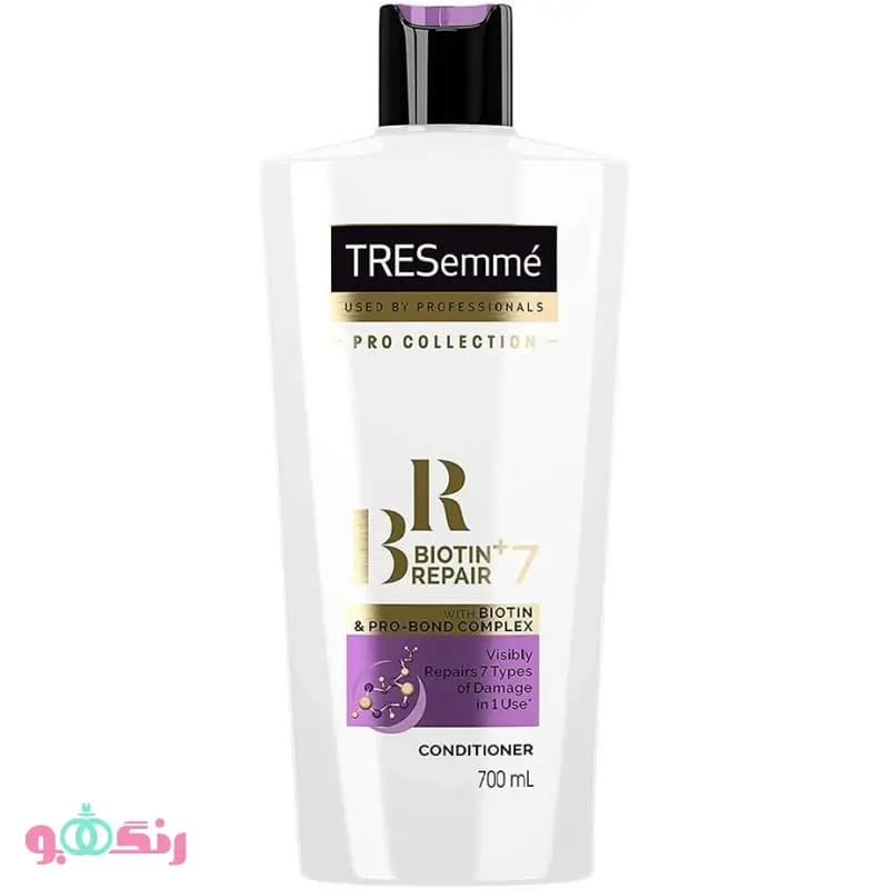 نرم کننده موهای آسیب دیده ترزمه ترزمی بیوتین ریپیر Tresemme Biotin Repair + 7 Conditioner 700ml — تصویر ۹