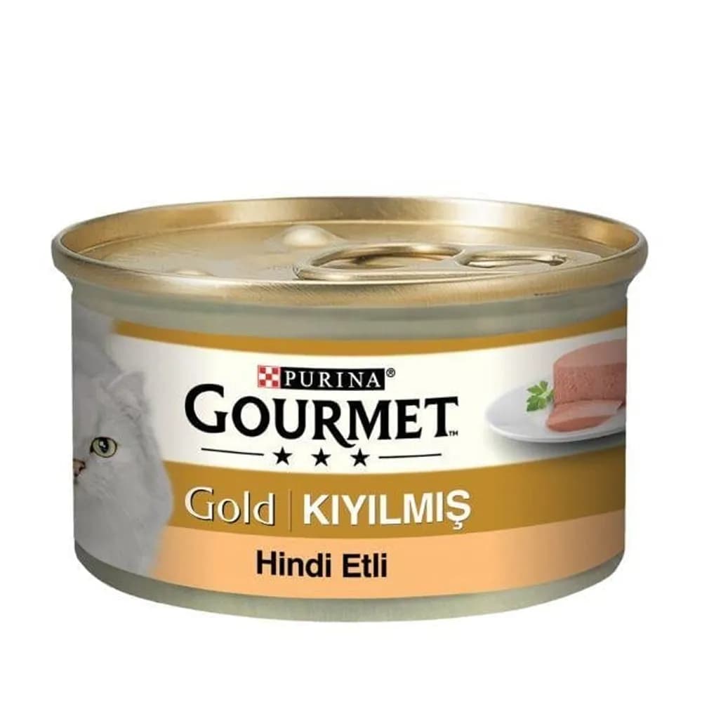 کنسرو گربه خمیری با طعم بوقلمون گورمت – Gourmet KIYILMIŞ Hindi Etli