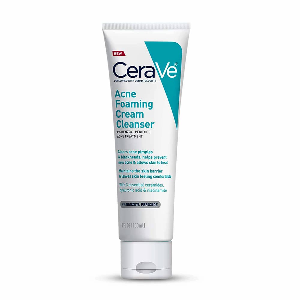 فوم شستشوی صورت ضد جوش و آکنه سراوی CeraVe Acne Foaming Cream Cleanser 150ml — تصویر ۲