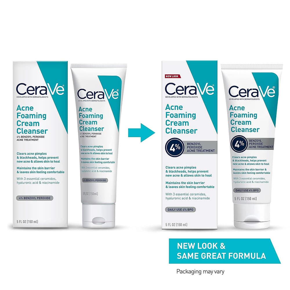 فوم شستشوی صورت ضد جوش و آکنه سراوی CeraVe Acne Foaming Cream Cleanser 150ml — تصویر ۴