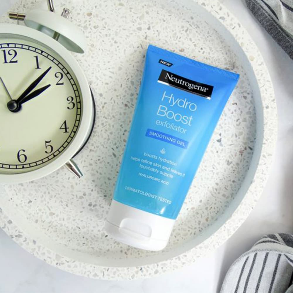 ژل لایه بردار و صاف کننده پوست صورت نیتروژنا نوتروژینا Neutrogena Hydro Boost Exfoliator Smoothing Gel 150ml — تصویر ۱۲