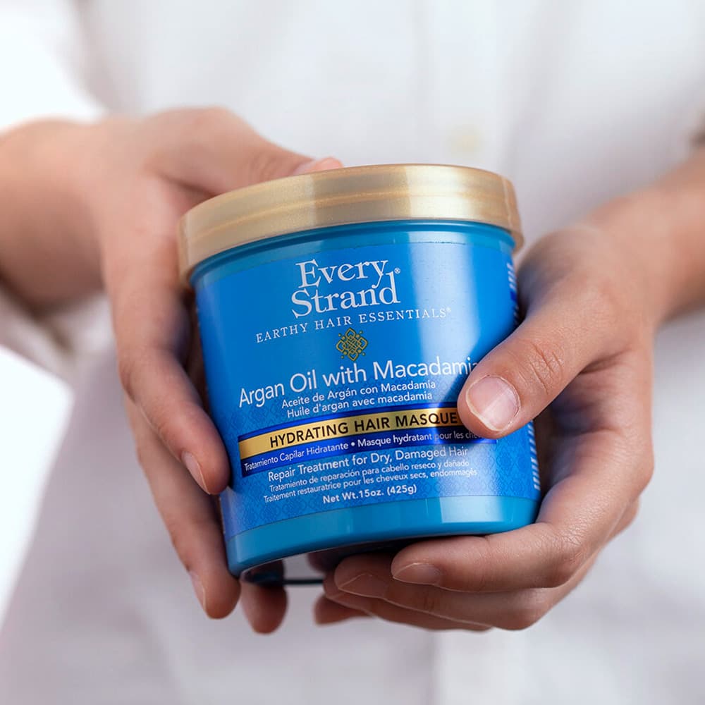 ماسک آبرسان مو روغن آرگان و ماکادمیا اوری استرند Every Strand Argan Oil with Macadamia Hydrating Hair Masque 425g — تصویر ۴