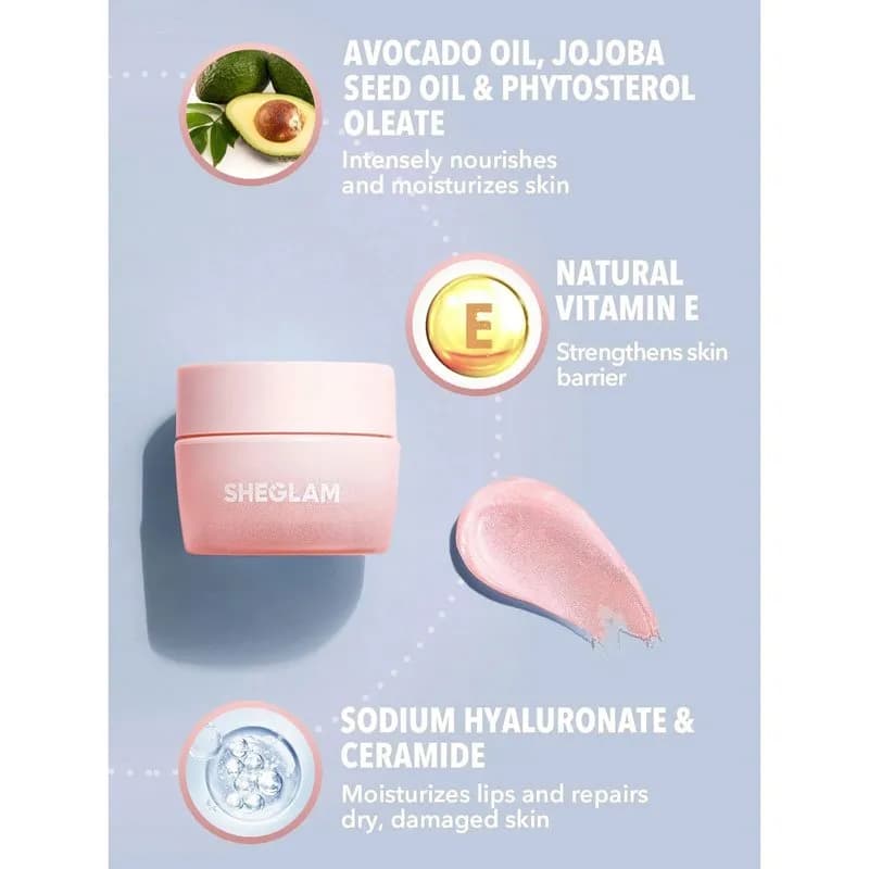 کرم ترمیم کننده لب شیگلم Sheglam Pillow Lip Care Cream — تصویر ۱۱