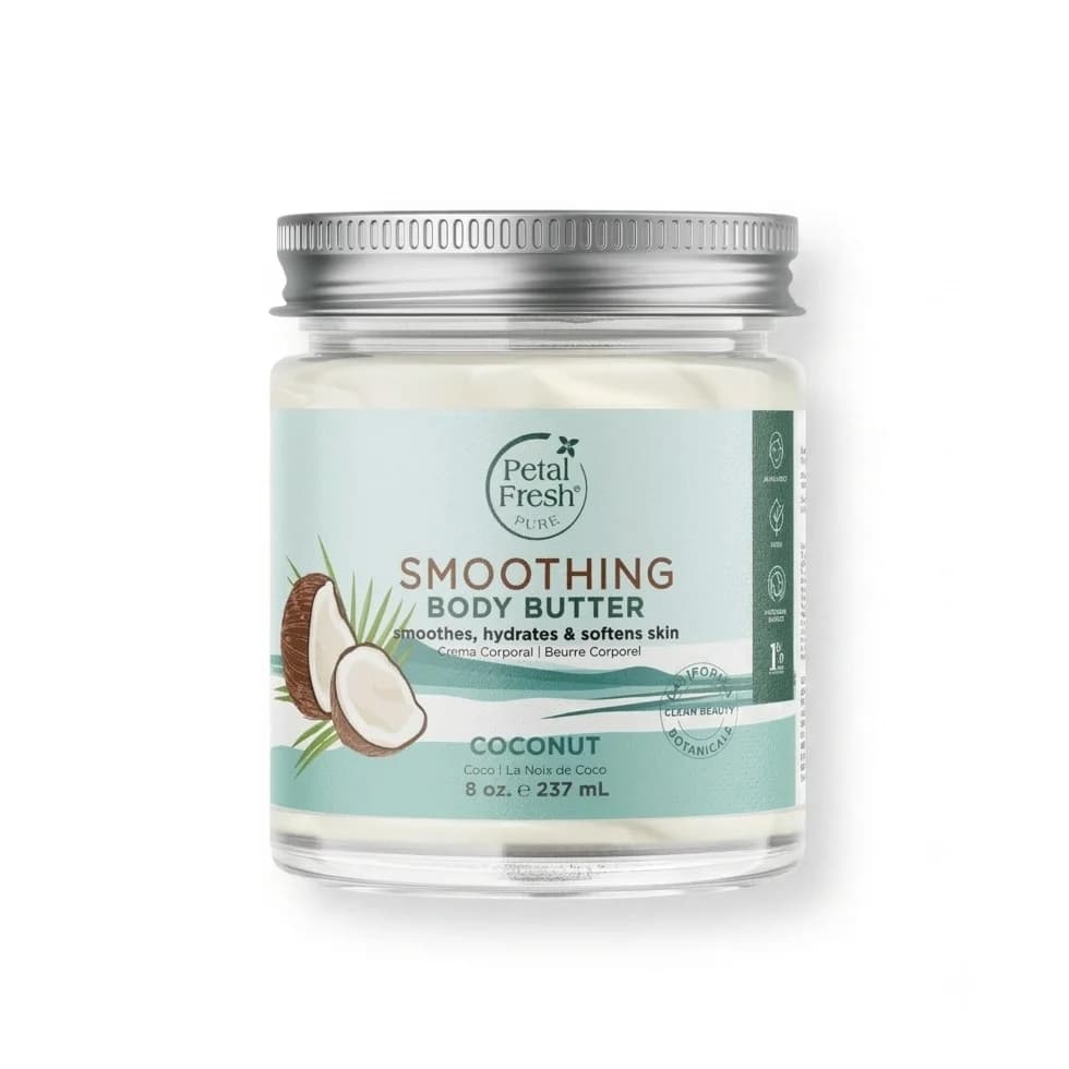 کره بدن نارگیل پتال فرش Petal Fresh Body Butter Smoothing Coconut 237ml — تصویر ۷