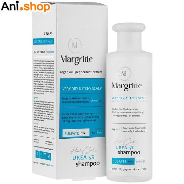 شامپو اوره 5% (پوست و موی سر بسیار خشک و دارای خارش ) مارگریت حجم 250 ml — تصویر ۲