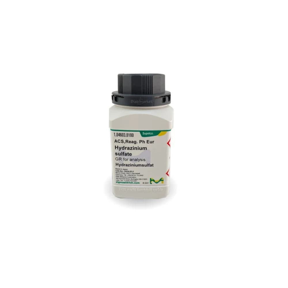 هیدرازینیوم سولفات گرانول ACS برای آنالیز برند مرک آلمان کد 104603 | 100 گرم